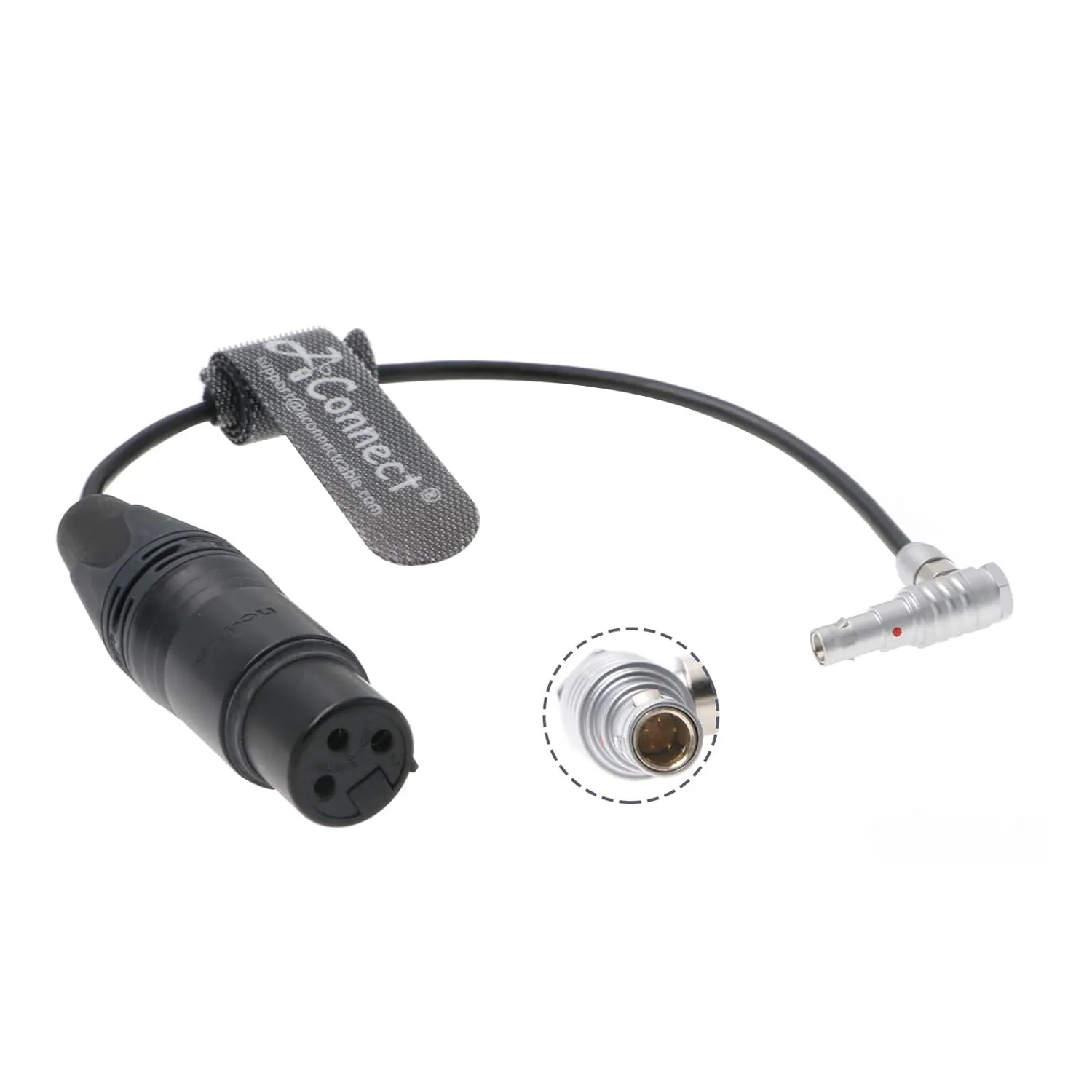 Audio-Cable for Z-CAM-E2-Camera Right-Angle 00 5 Pin Male to Original-XLR 3 Pin Female 6in|15CM