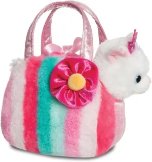 AURORA, 61433, Fancy Pal Princess Kitty with Multi-Coloured Stripes, Soft Toy