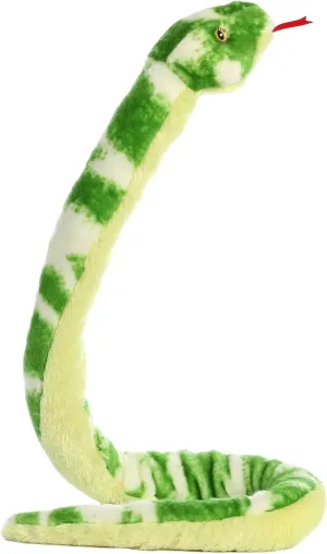 Aurora® Realistic Snake Emerald Tree Boa Stuffed Animal - Lifelike - Versatile Fun - Green 50 Inches