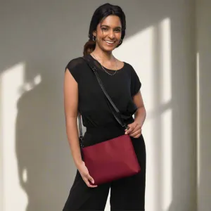 Avid London Burgundy - Crossbody Bag