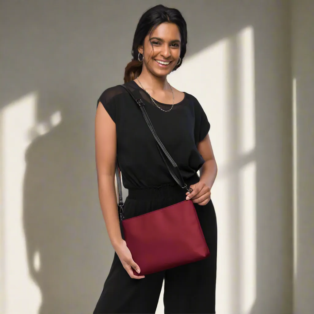 Avid London Burgundy - Crossbody Bag