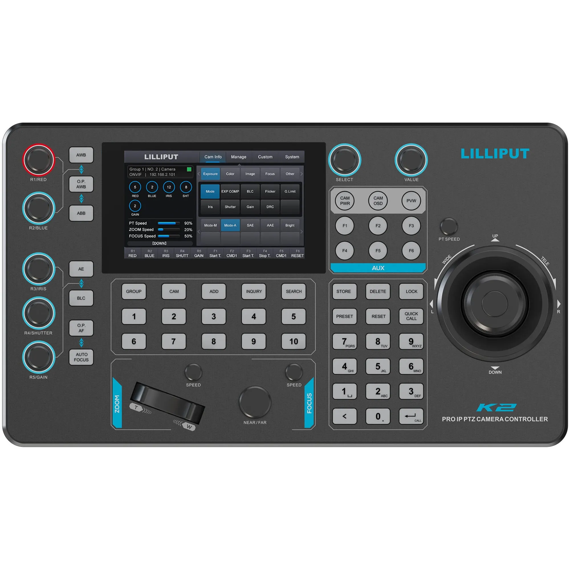 AVMATRIX K2-N Touchscreen PTZ Camera Joystick Controller