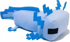 Axolot Plush Stuffed Toy Soft Pillow, Suitable for Video Game Enthusiasts, Children's Birthday Parties, Christmas Holiday Preferred Gift (Blue)