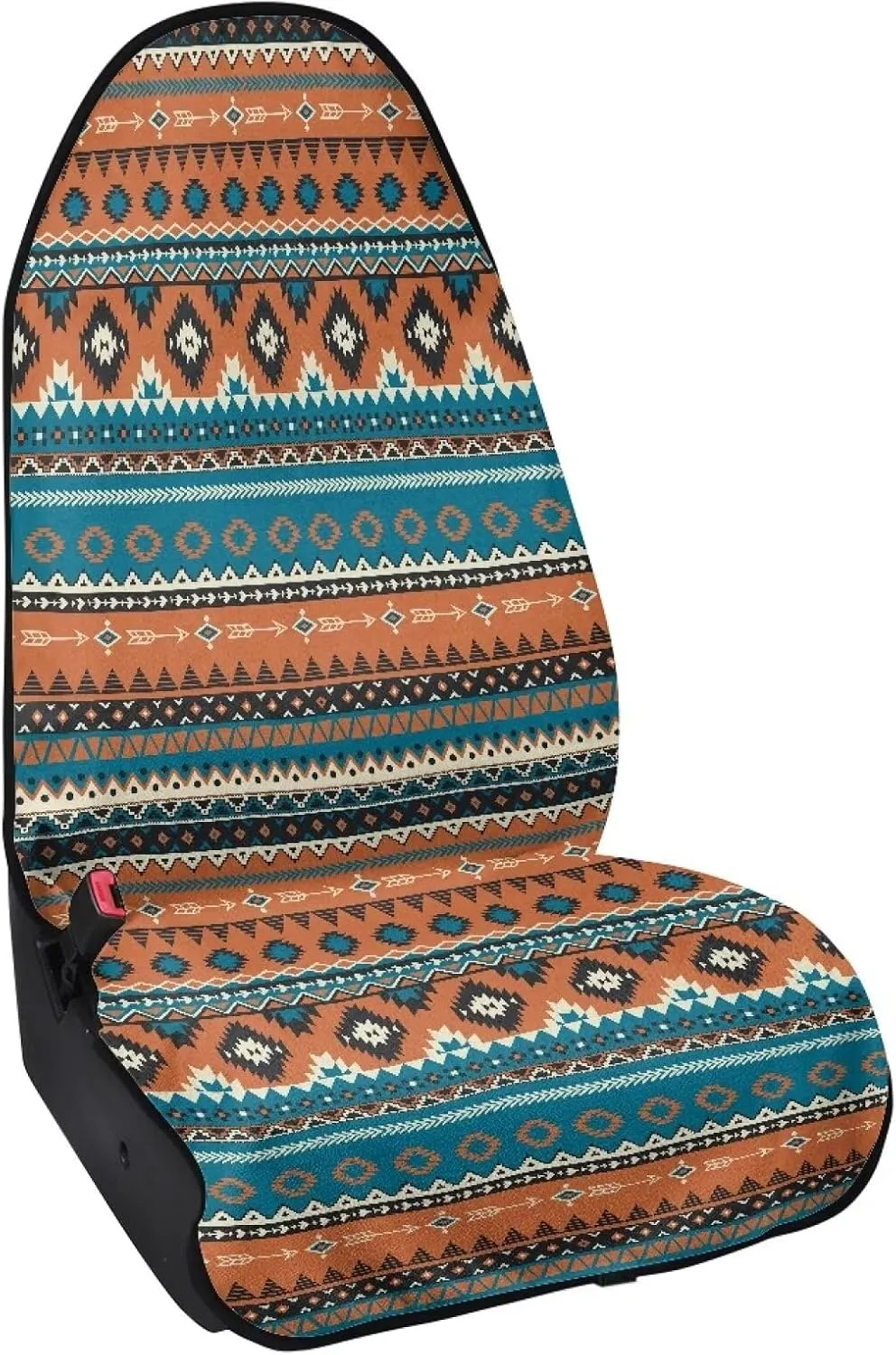 Aztec Print Car Seat Cover for Women Men, Non Slip Towel Car Seat Covers Waterproof, Comfortable Breathable Car Front Seat Protector for Swimming Running Sports Hiking, Easy to Install