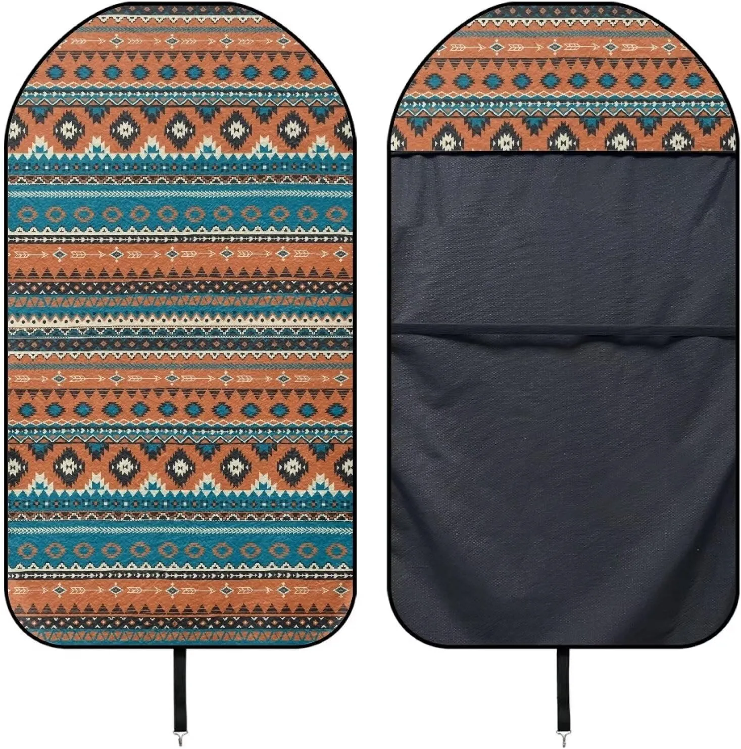 Aztec Print Car Seat Cover for Women Men, Non Slip Towel Car Seat Covers Waterproof, Comfortable Breathable Car Front Seat Protector for Swimming Running Sports Hiking, Easy to Install