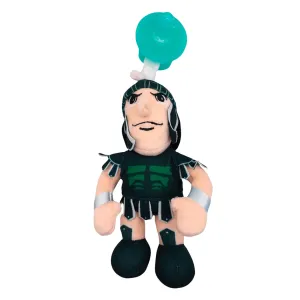 Baby Boy and Girl Silicone Pacifier with College Mascot Stuffed Toy Plush, Collegiately Licensed, Sparty, Michigan State University