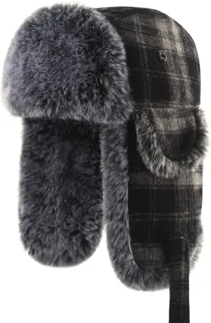 Baby Toddler Trapper Hat Kids Adjustable Ushanka Waterproof Winter Aviator Hat for Boys 1T-8T