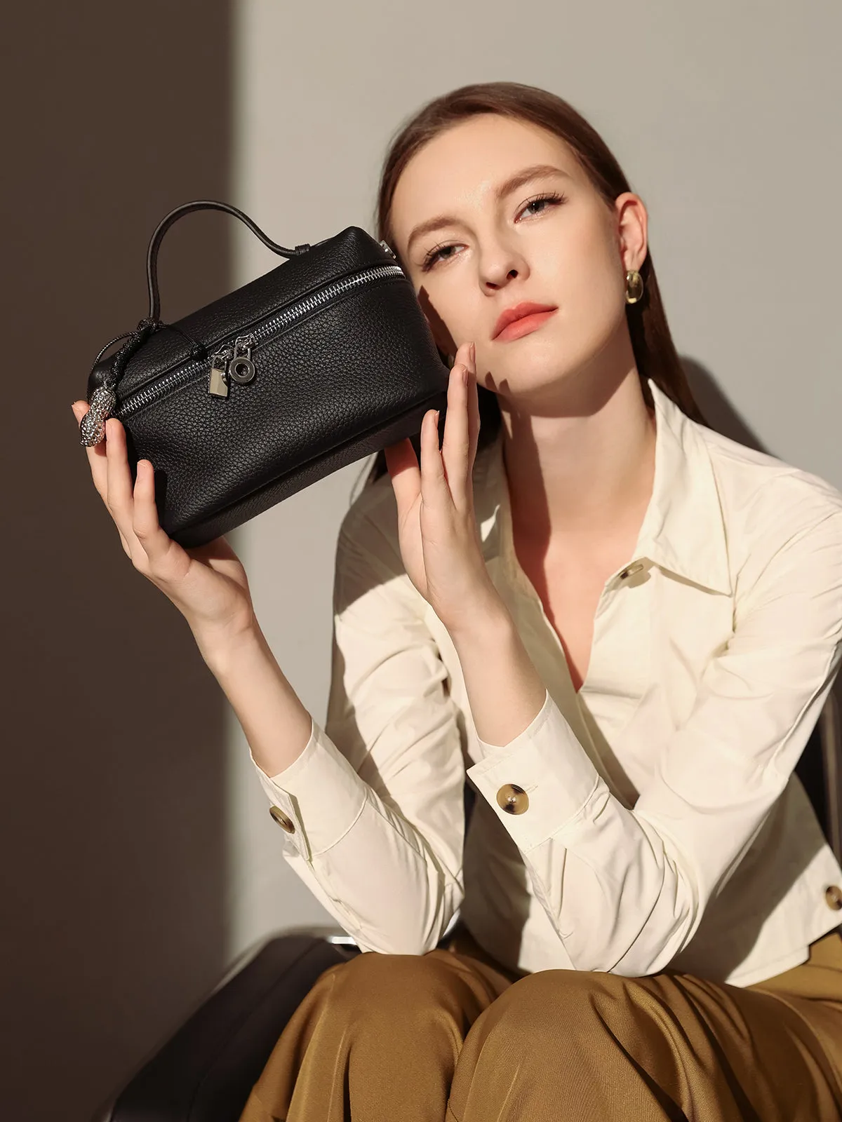 Bag Travel Mini Sale-priced Cosmetic Extensive catalogue Leather