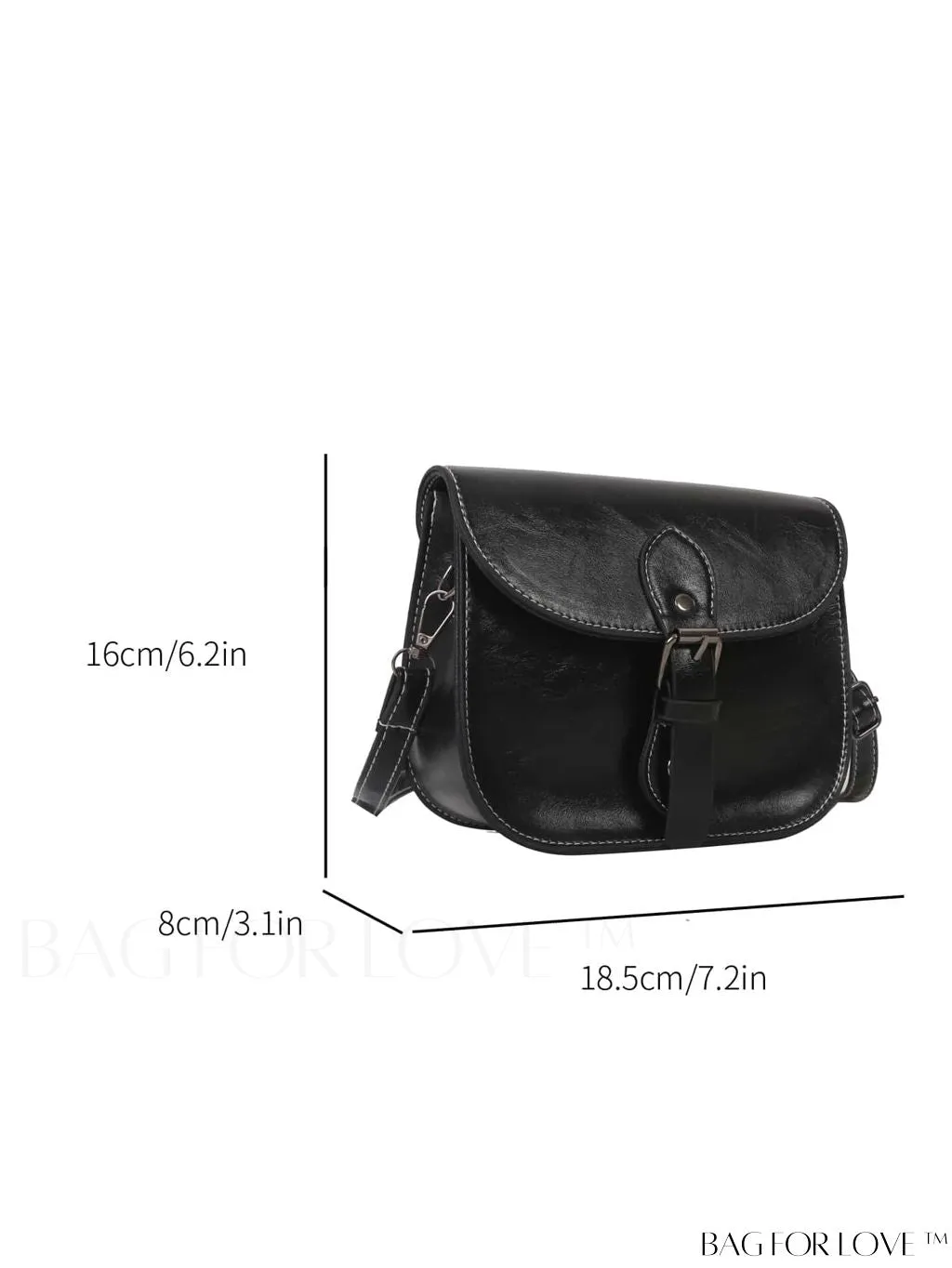 BagForLove - Chic Solid Color Mini Shoulder Bag with Magnetic Clasp for Women