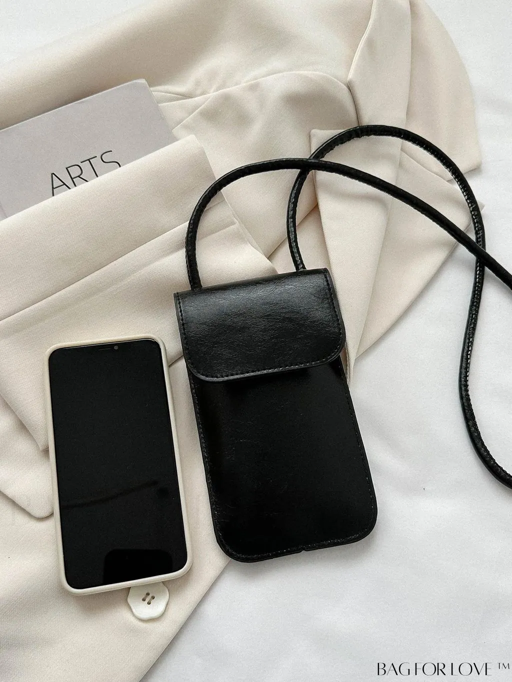 BagForLove - Metallic PU Mini Square Flap Bag: Sleek & Fashionable