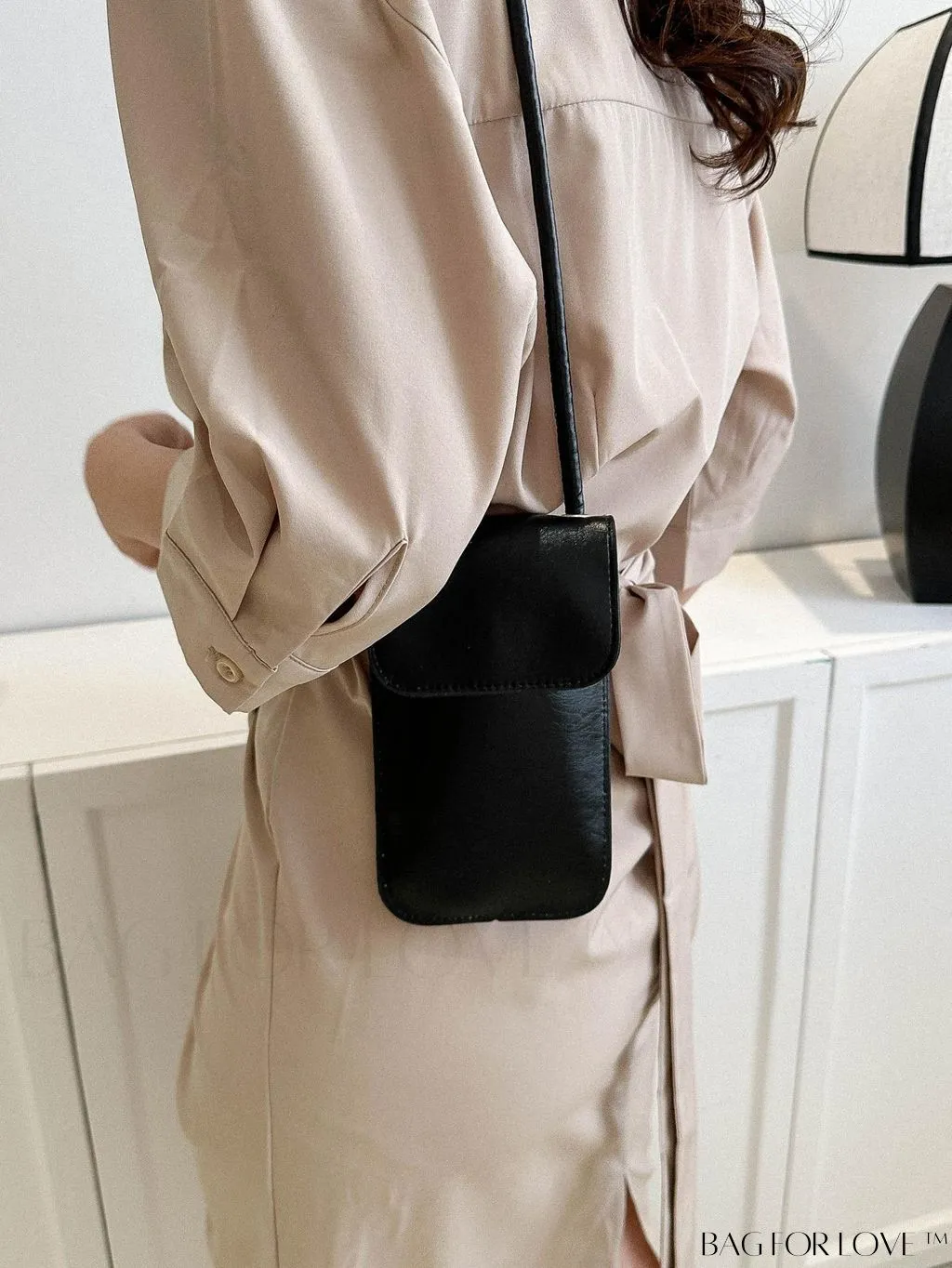 BagForLove - Metallic PU Mini Square Flap Bag: Sleek & Fashionable