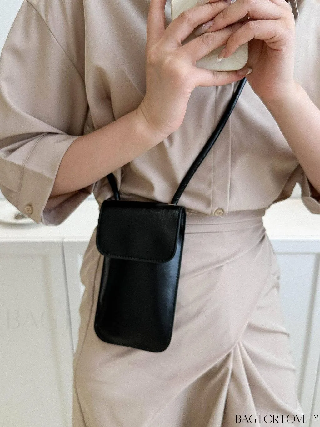 BagForLove - Metallic PU Mini Square Flap Bag: Sleek & Fashionable