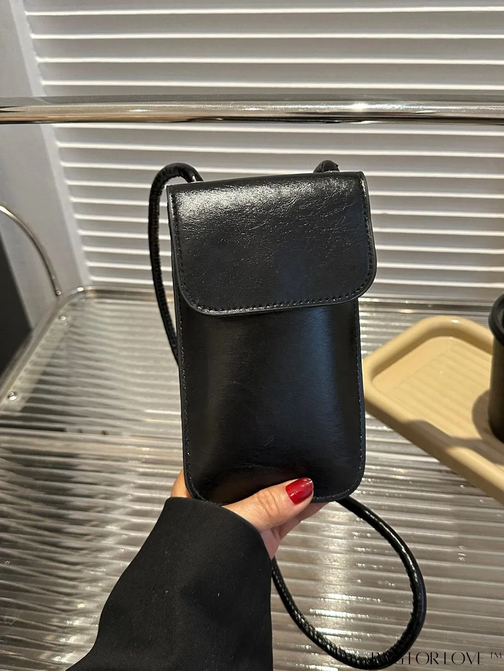 BagForLove - Metallic PU Mini Square Flap Bag: Sleek & Fashionable