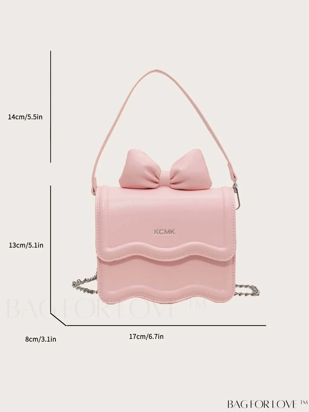 BagForLove - Womens New Texture Square Chain Shoulder Bag - Fashionable and Minimalistic Messenger Bag