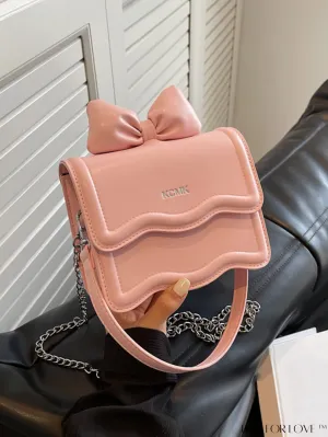 BagForLove - Womens New Texture Square Chain Shoulder Bag - Fashionable and Minimalistic Messenger Bag