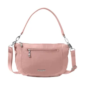 Baggallini Modern Everywhere Half Moon Crossbody - Woodrose