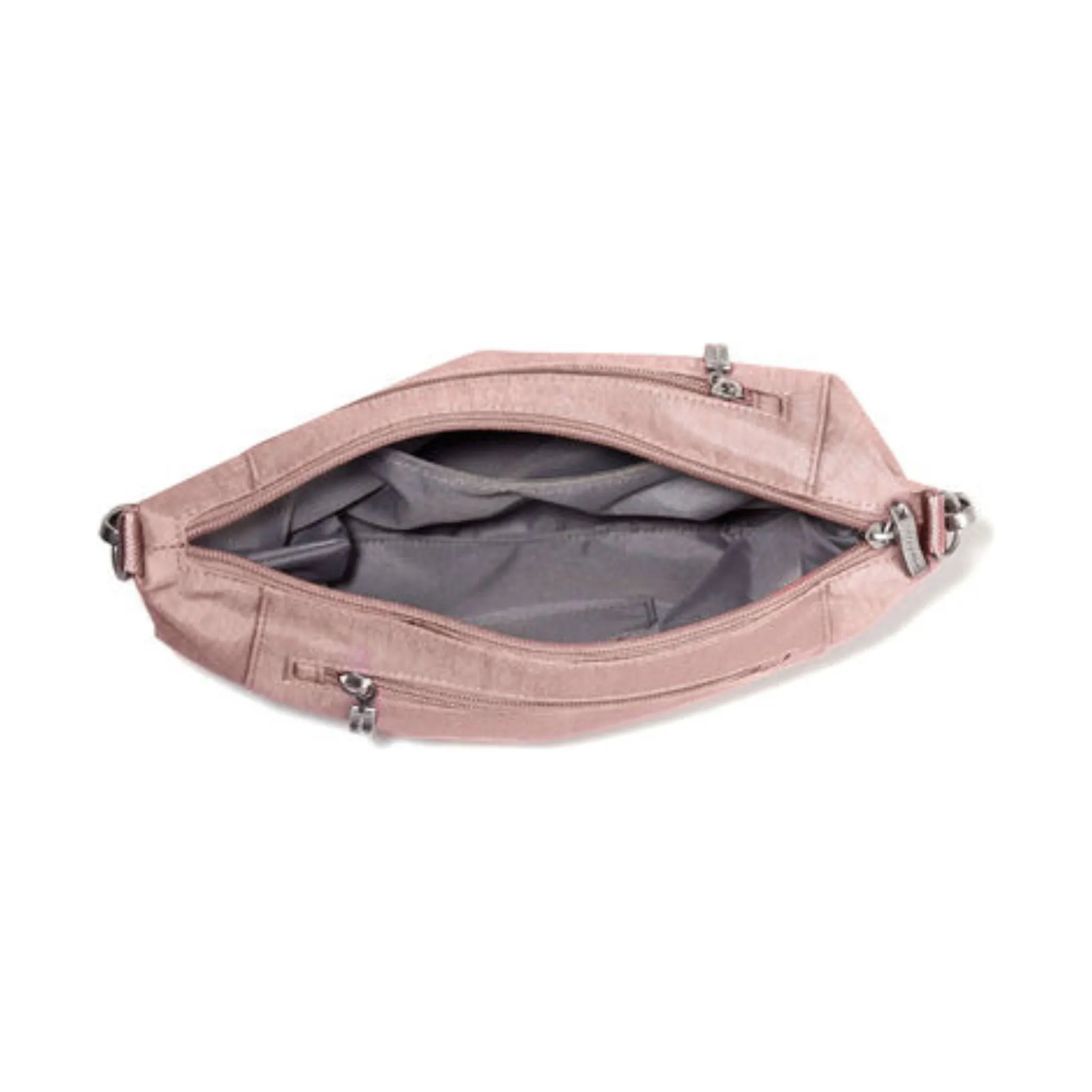 Baggallini Modern Everywhere Half Moon Crossbody - Woodrose