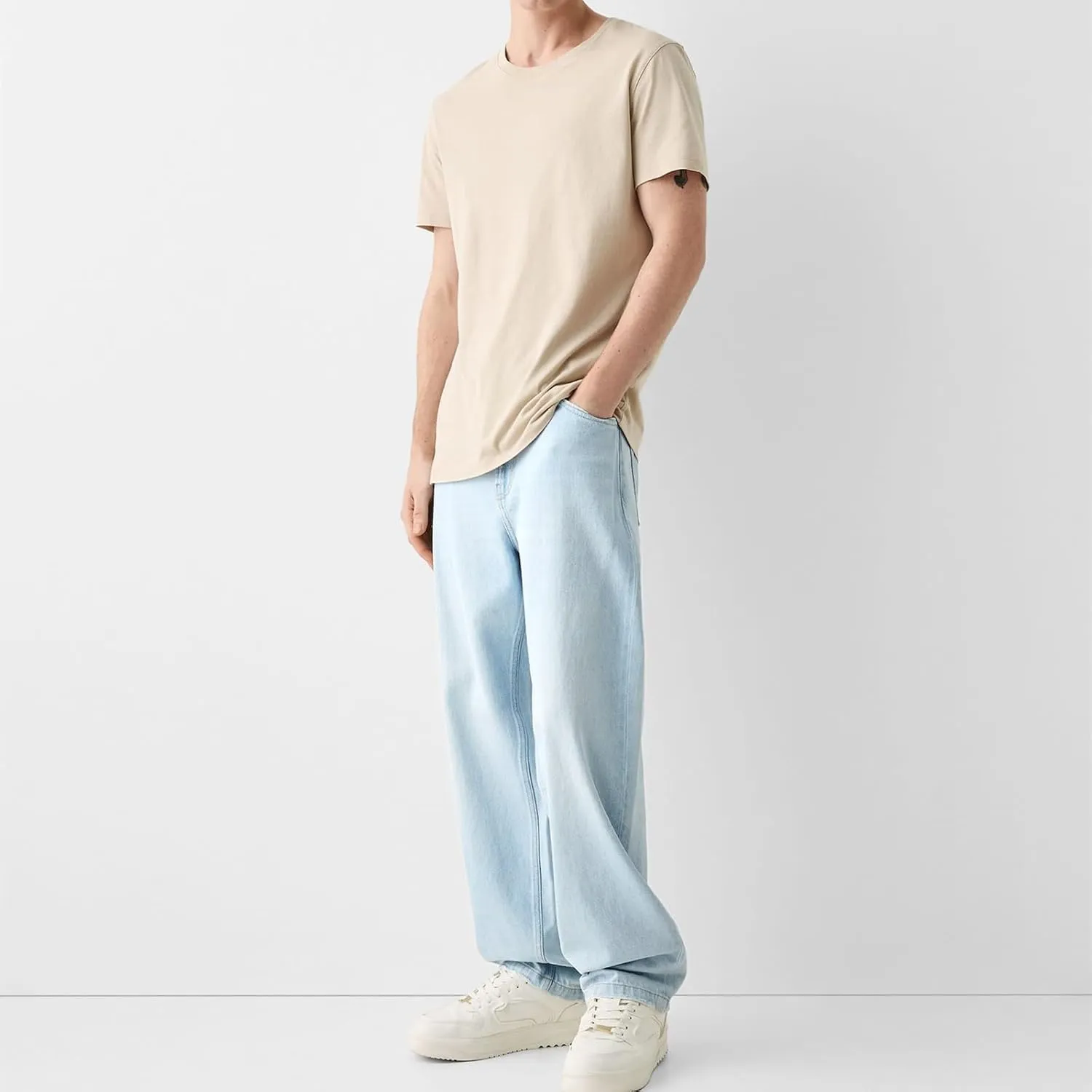 Baggy Jeans for Men Loose Fit Wide Leg Denim Pants Skateboard Hip Hop Jeans Y2K Vintage Streetwear Trousers
