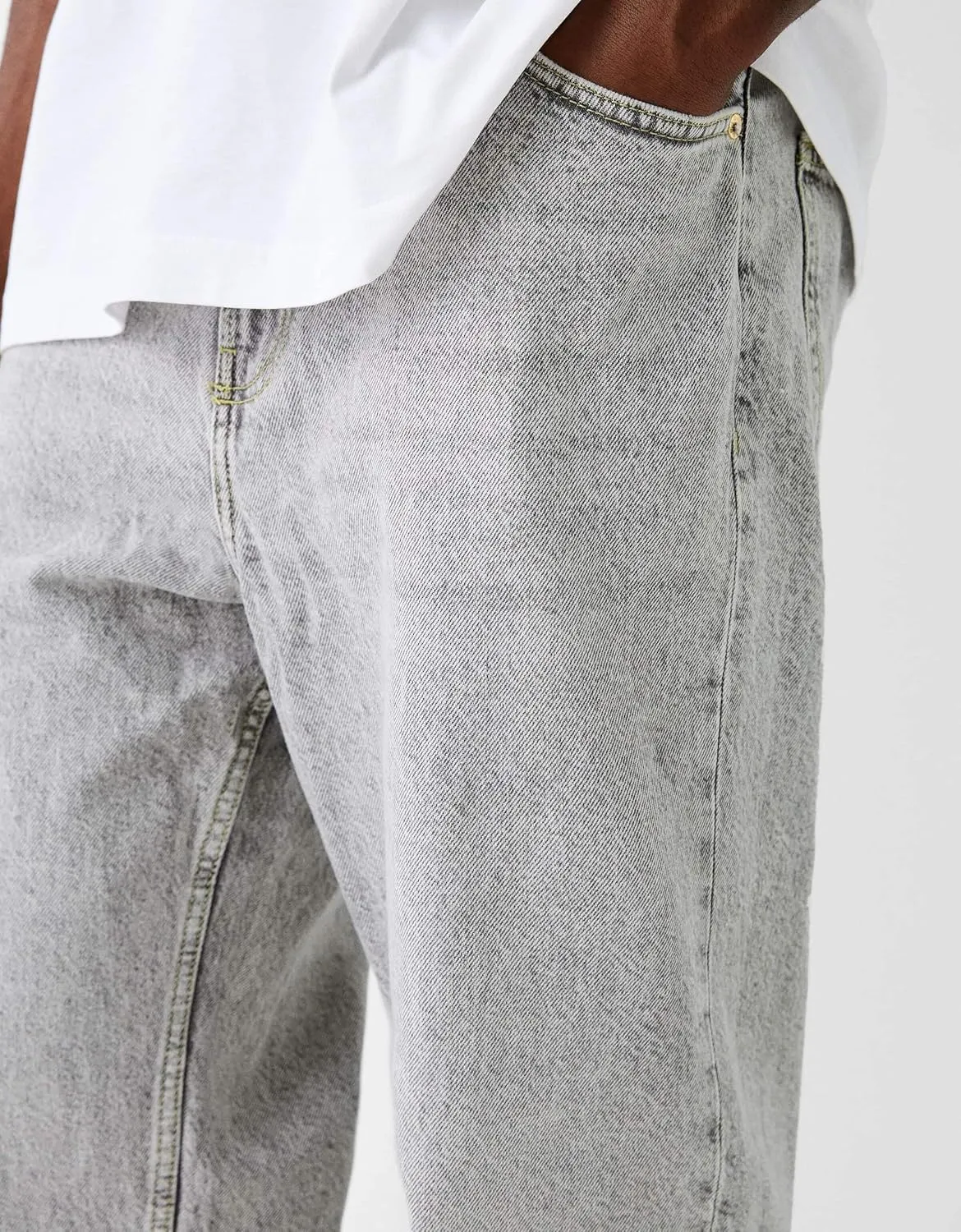 Baggy Jeans for Men Loose Fit Wide Leg Denim Pants Skateboard Hip Hop Jeans Y2K Vintage Streetwear Trousers