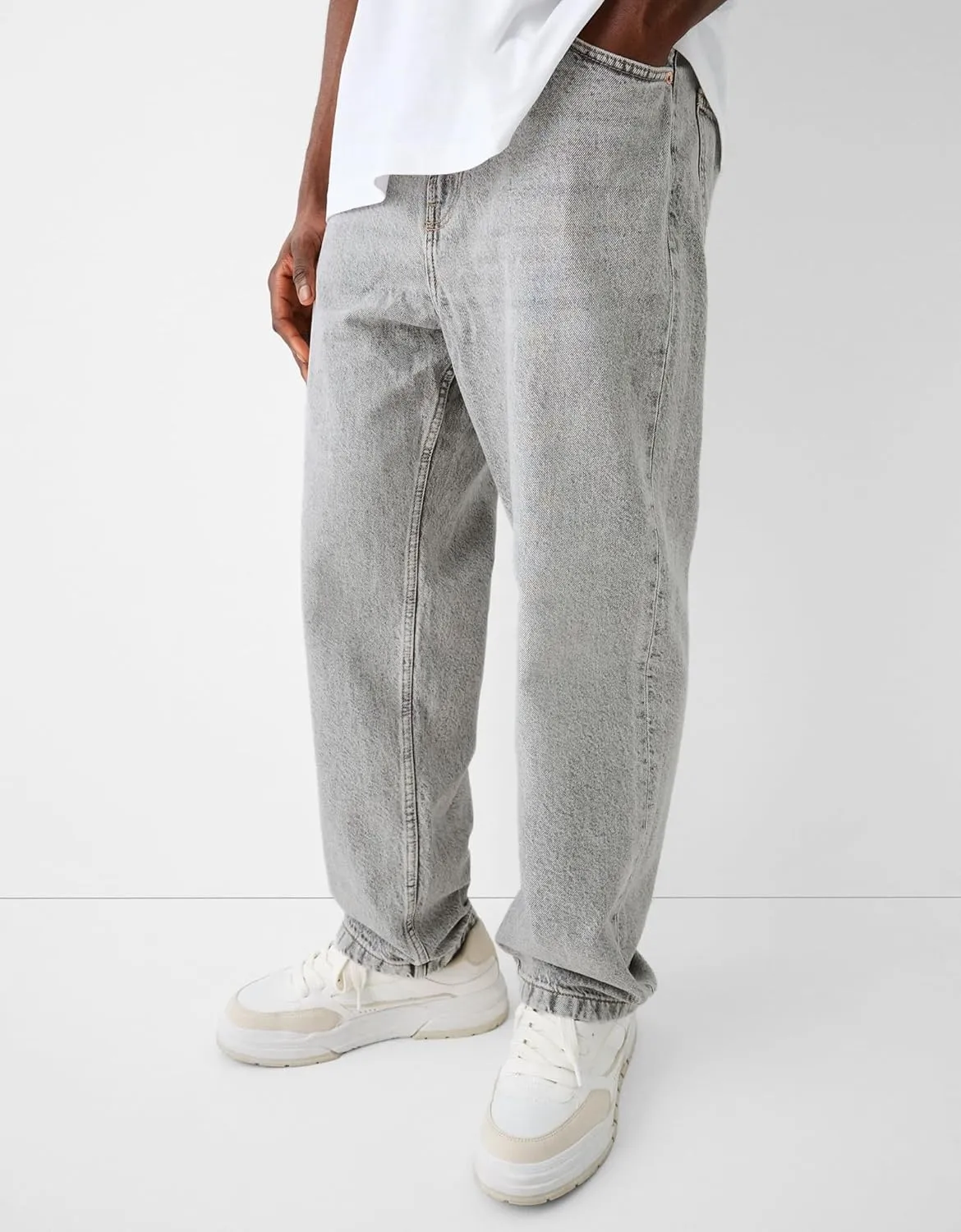 Baggy Jeans for Men Loose Fit Wide Leg Denim Pants Skateboard Hip Hop Jeans Y2K Vintage Streetwear Trousers