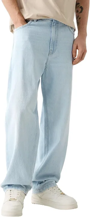 Baggy Jeans for Men Loose Fit Wide Leg Denim Pants Skateboard Hip Hop Jeans Y2K Vintage Streetwear Trousers