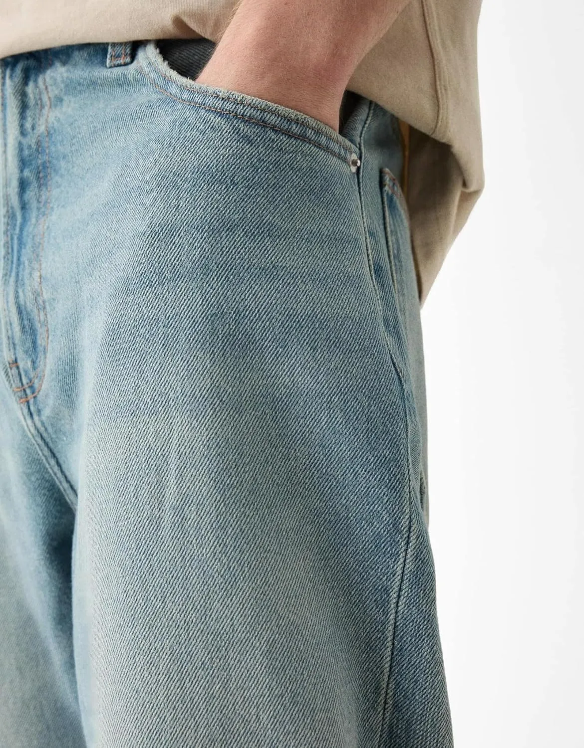 Baggy Jeans for Men Loose Fit Wide Leg Denim Pants Skateboard Hip Hop Jeans Y2K Vintage Streetwear Trousers