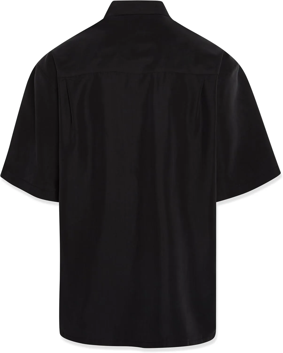 Bamboo Cay Mens Short Sleeve Hurricane Palm Casual Embroidered Woven Shirt