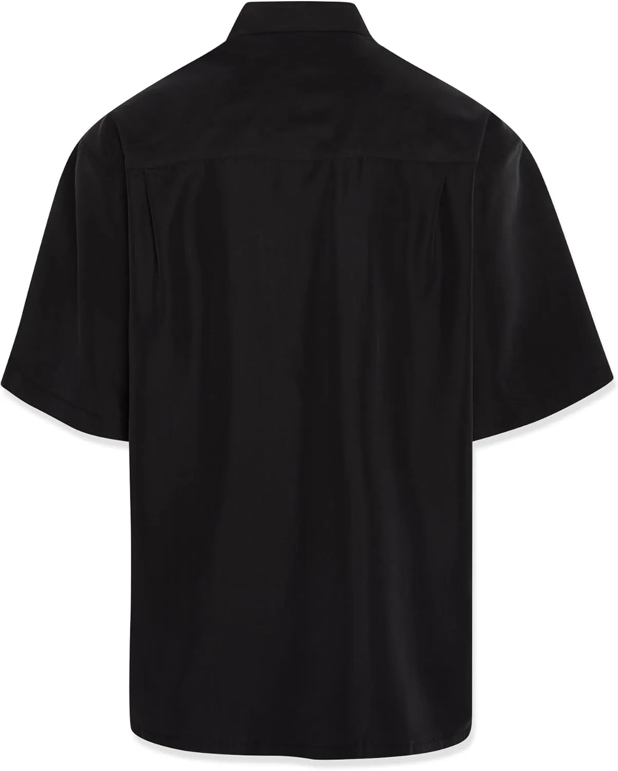 Bamboo Cay Mens Short Sleeve Pacific Paneled Palms Casual Embroidered Woven Shirt