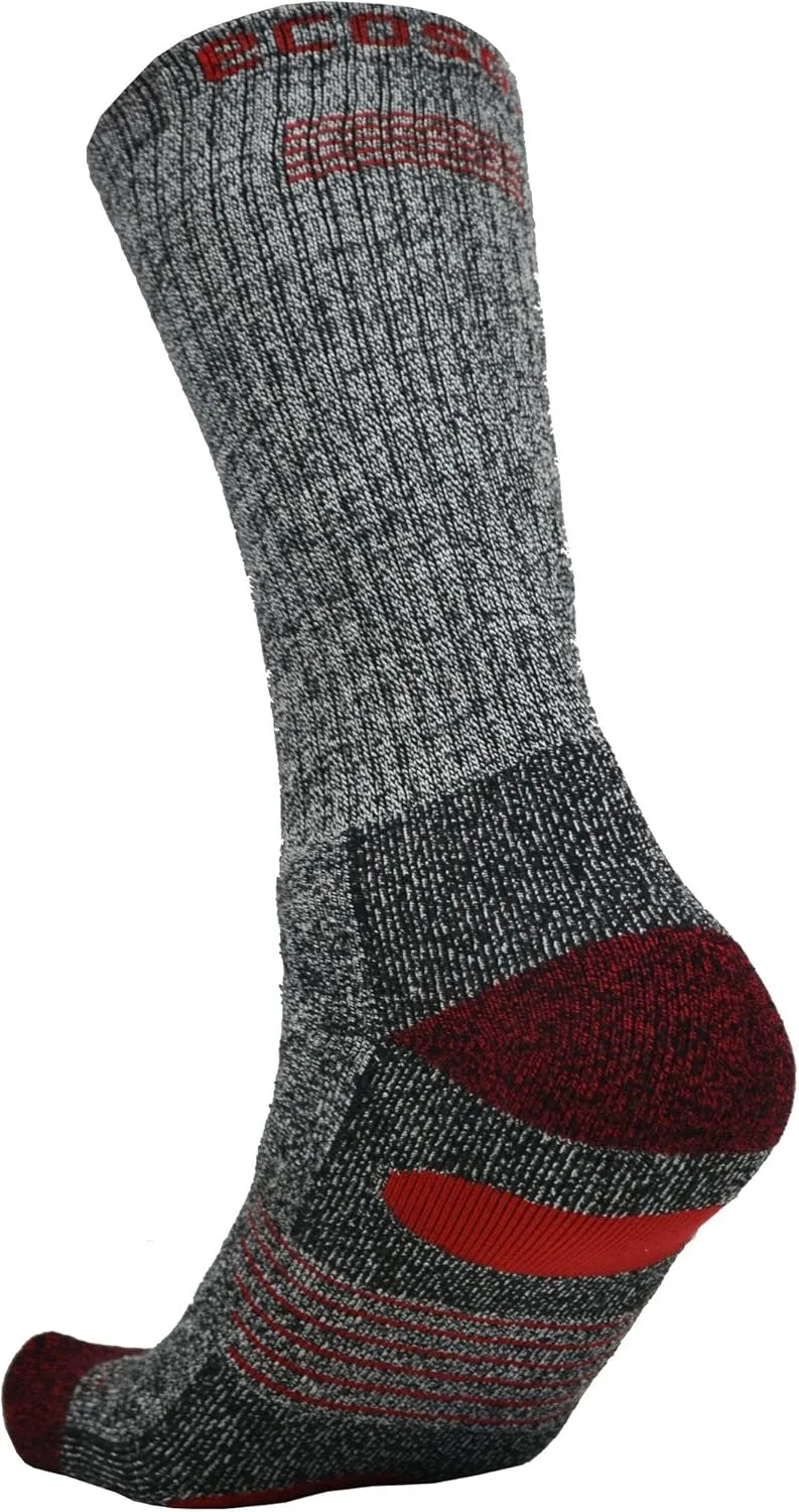 Bamboo Viscose Full Cushion Hiking/Outdoor Crew Socks/Keep Your Feed Dry/Odor & Blister Free (3 Pack)