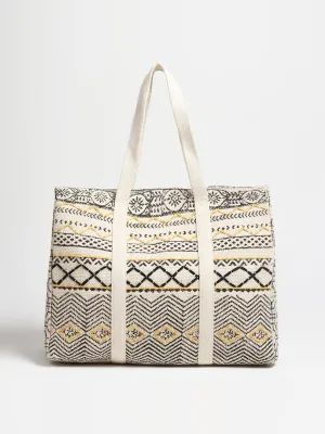 BANIAS - HAND BLOCK COTTON PRINTED TOTE BAG
