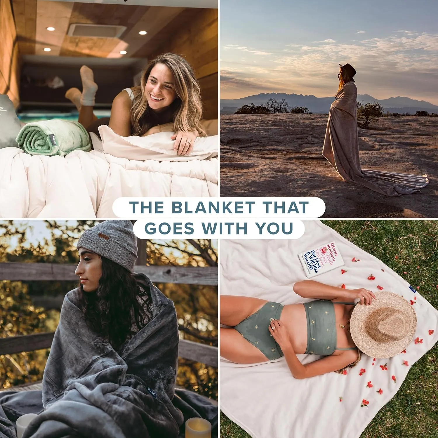 Bare Home Fleece Blanket - Full/Queen - Coronet Blue - Lightweight Throw for Bed, Sofa, Couch, Movie Night, Camping, and Travel - Microplush - Cabin Blanket (Full/Queen, Coronet Blue)