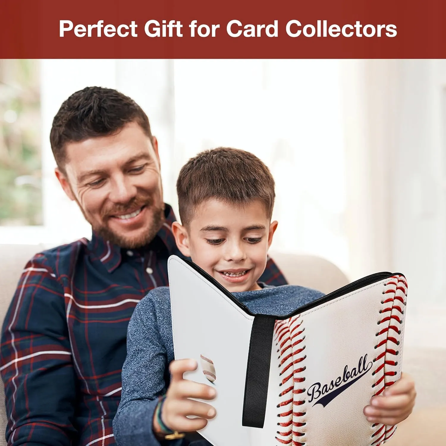 Baseball Card Binder,2024-2025 Sports Trading Card with Sleeves Holder Album,990 Pockets Baseball Card Holder Sheets Display Storage Protectors for Collectors Boys and Girls Gift