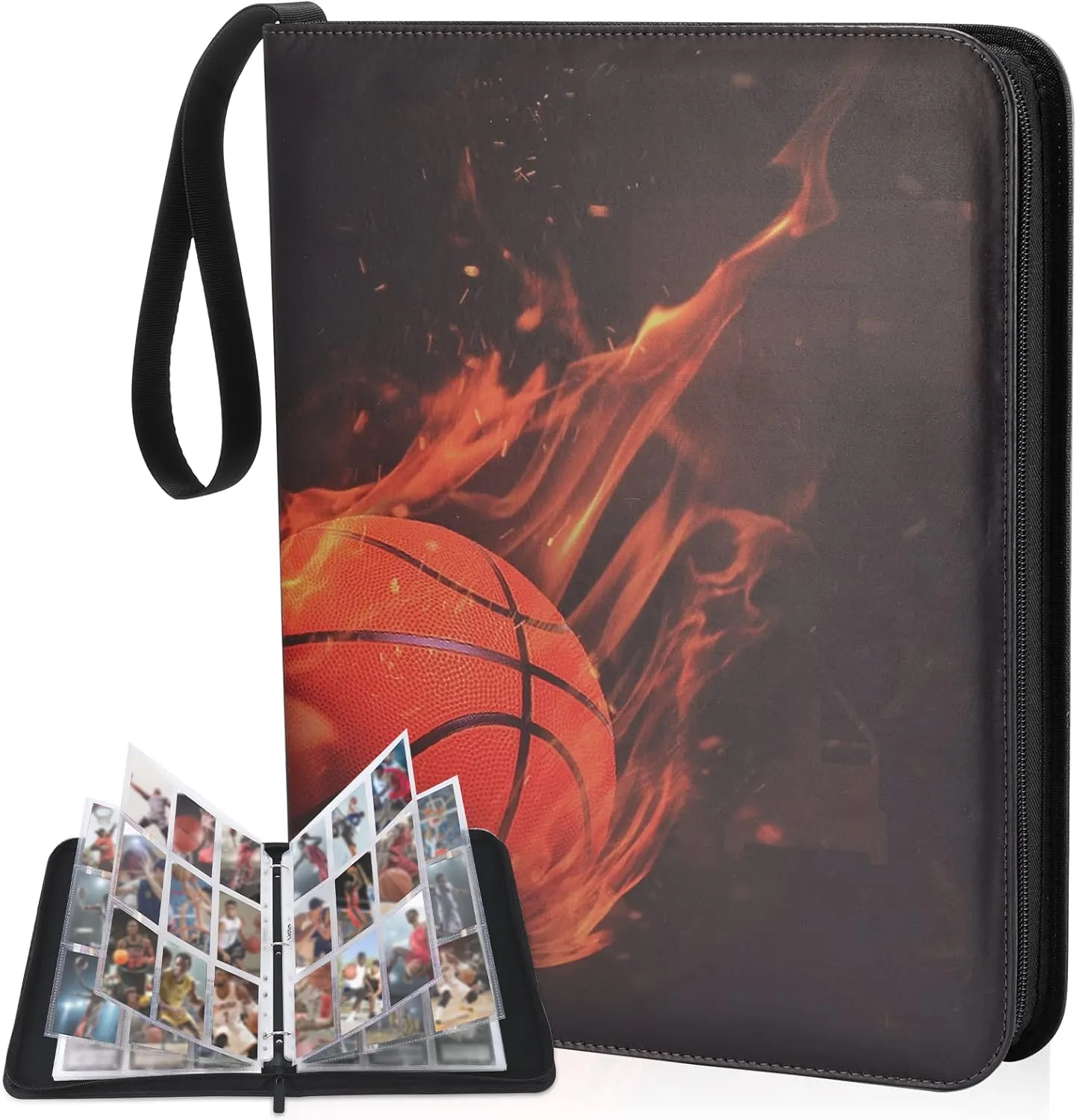 Basketball Card Binder 810 Pockets - Lictin Basketball Card Holder, Collectible Trading Card Albums with 45 Removable Sleeves