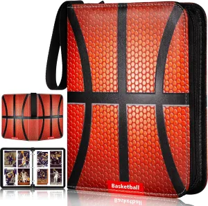 Basketball Card Binder,2024-2025 Sports Trading Card with Sleeves Holder Album,440 Pockets Basketball Card Holder Sheets Display Storage Protectors for Collectors Boys and Girls Gift