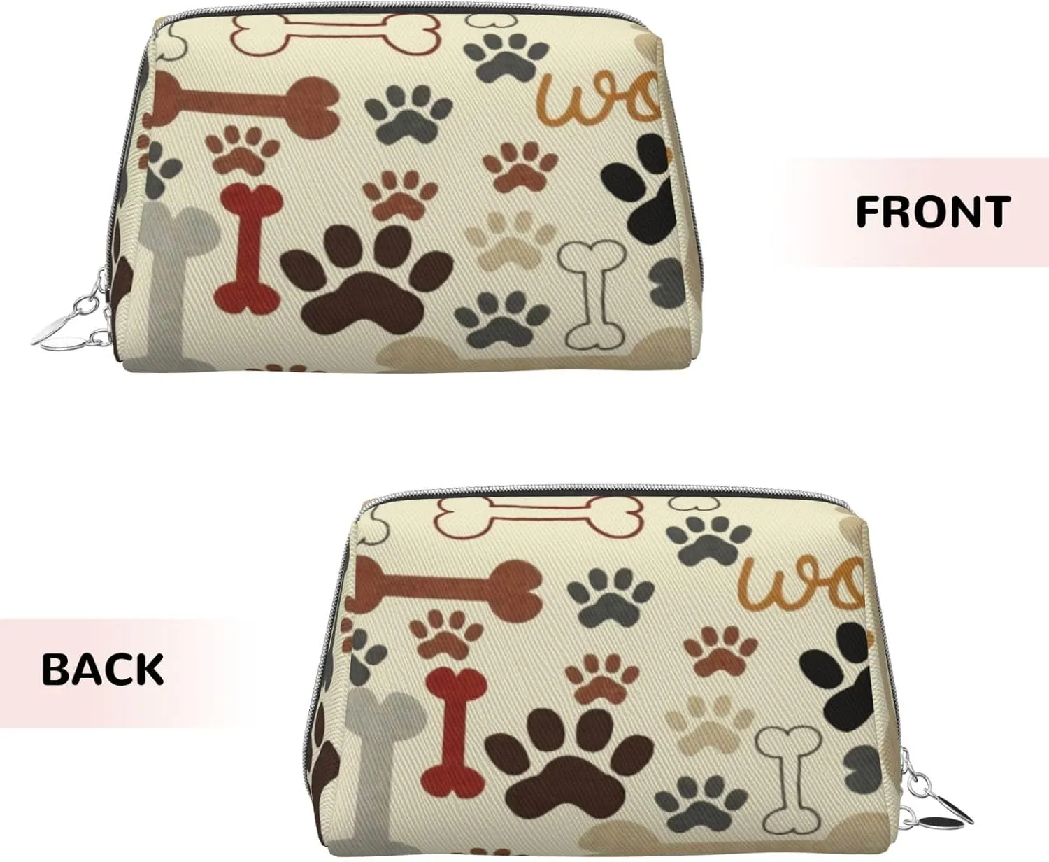 Basketball Court,Makeup Bags for Women,Picture of Basketball Court Sport,Leather Cosmetic Bag Toiletry Bag Travel Case Waterproof Makeup Pouch,Red,M
