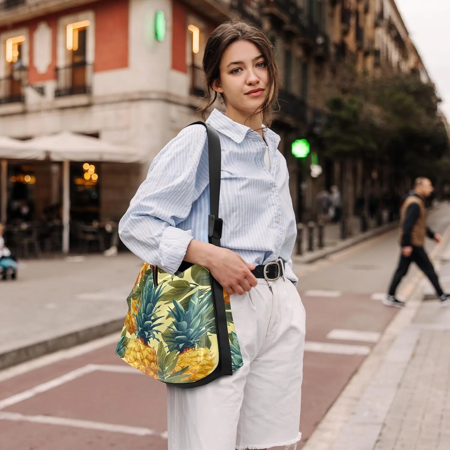 Beautiful Looking Galaxy Bag with Zipper for Women, Crossbody Large Leather Bag, Soft Leather Crossbody Bag