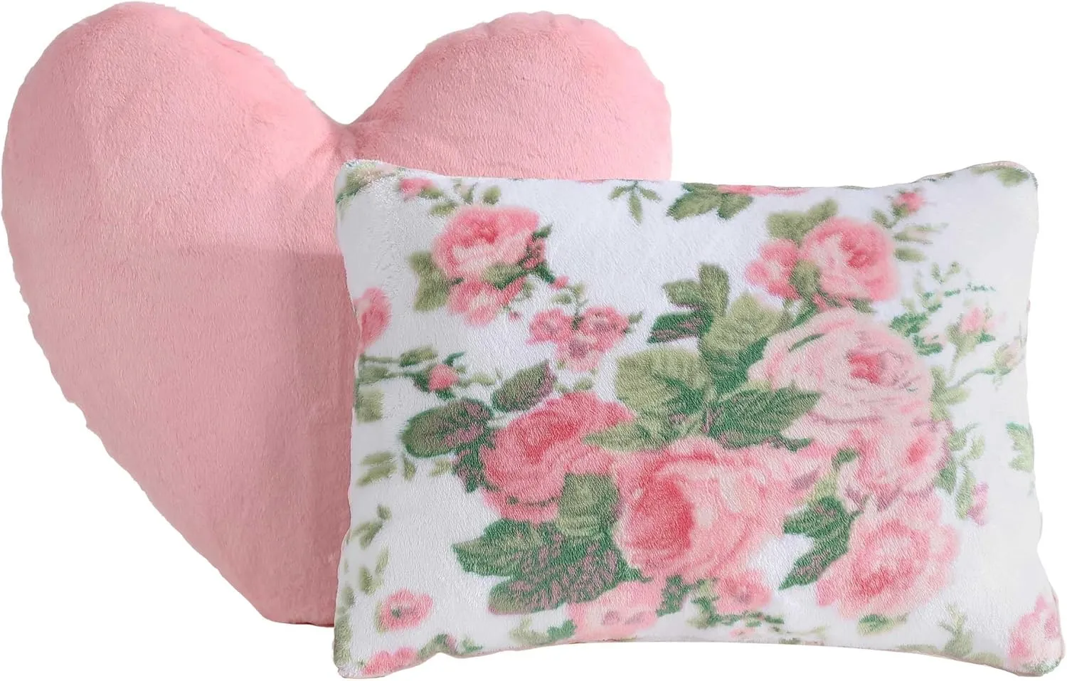 Betsey Johnson - Comforter Set, Super Soft Plush Bedding with Matching Shams & Throw Pillows, Charming Room Essentials (Vintage Floral Pink, Full/Queen)