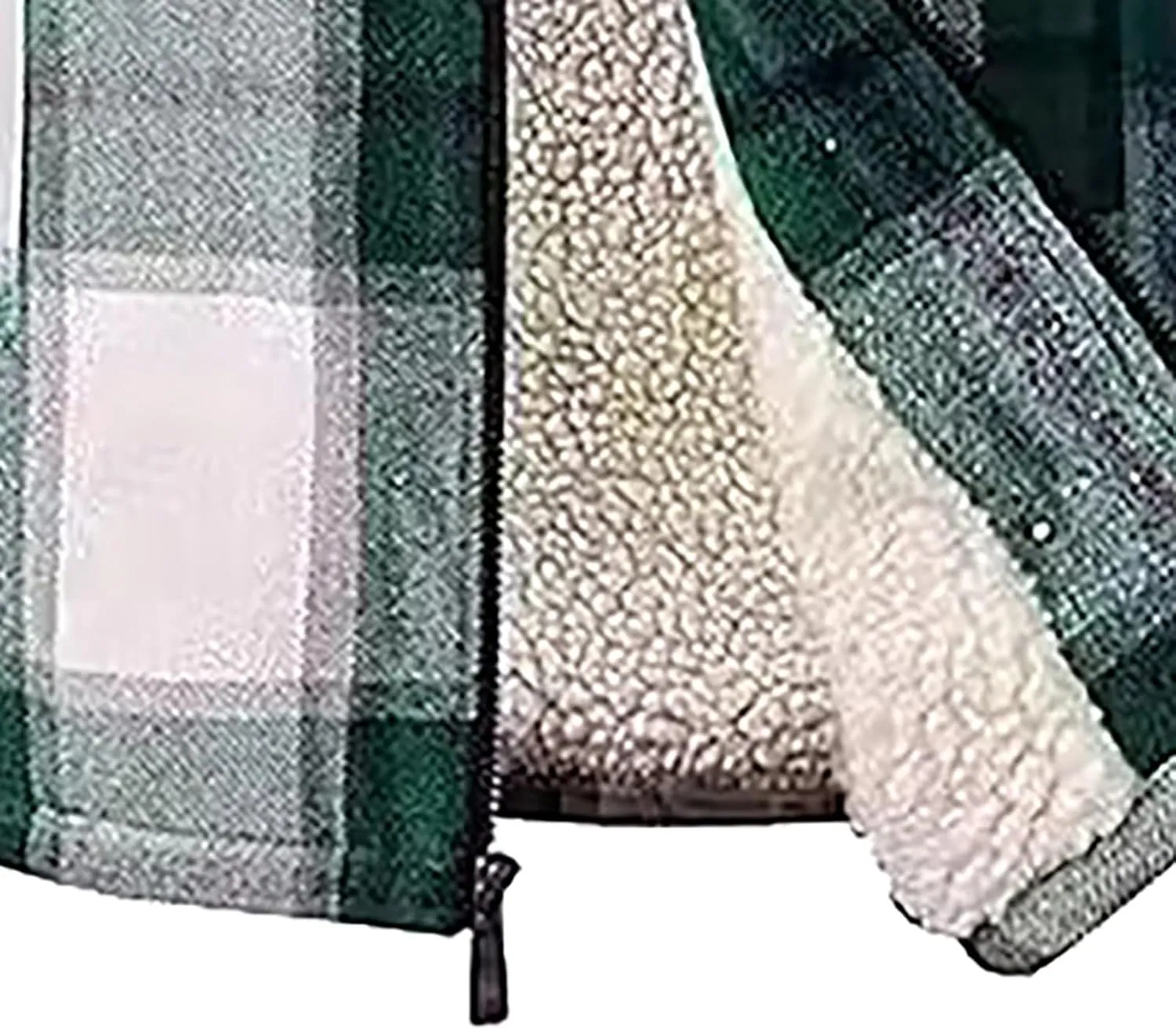 Big and Tall Flannel Jacket for Men Cotton Plaid Fleece Lined Hoodies Sherpa Full Zip Plus Size Fall Winter Warm Coat