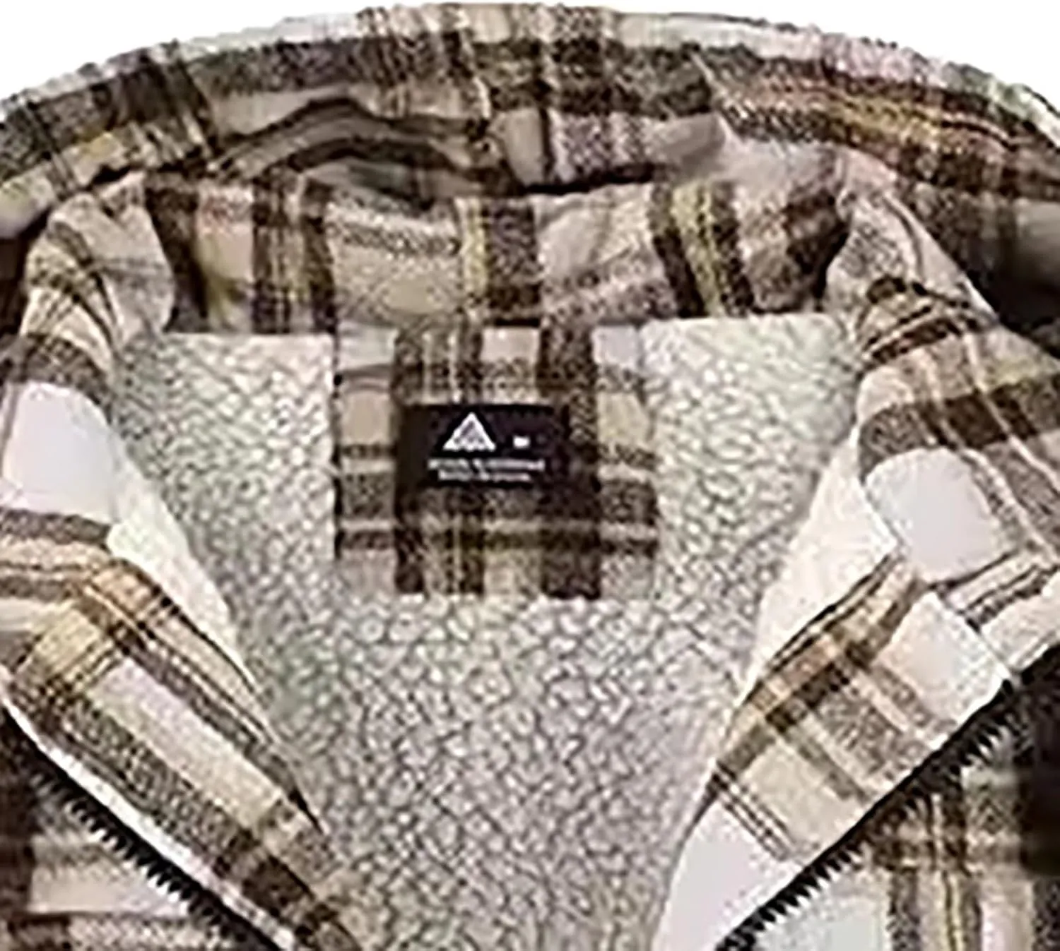 Big and Tall Flannel Jacket for Men Cotton Plaid Fleece Lined Hoodies Sherpa Full Zip Plus Size Fall Winter Warm Coat