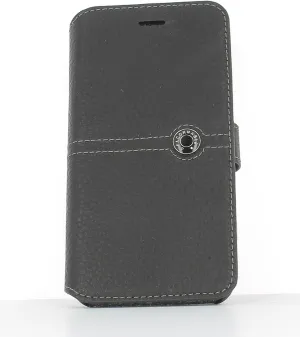 bigben Faconnable FACOBKBELIP7B Case for iPhone 7, Serie Collection, Folio Case, Sellier Collection, Black