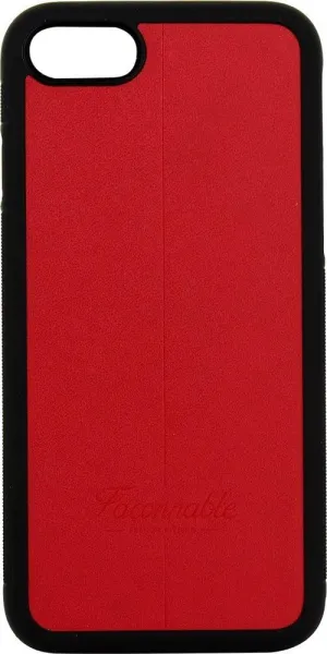 bigben Faconnable FAI747CQLIS130 Lise Folio Case for iPhone 7, Lisee Back Cover, Red