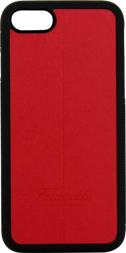 bigben Faconnable FAI747CQLIS130 Lise Folio Case for iPhone 7, Lisee Back Cover, Red