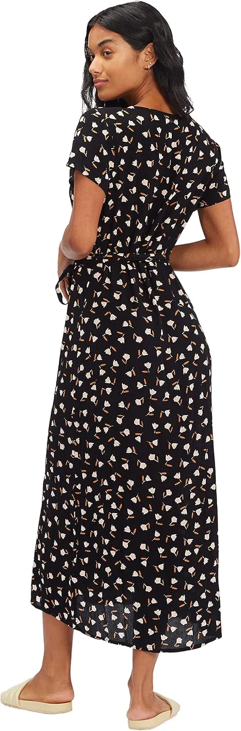 Billabong Women's Wrap Front Midi Length Dress