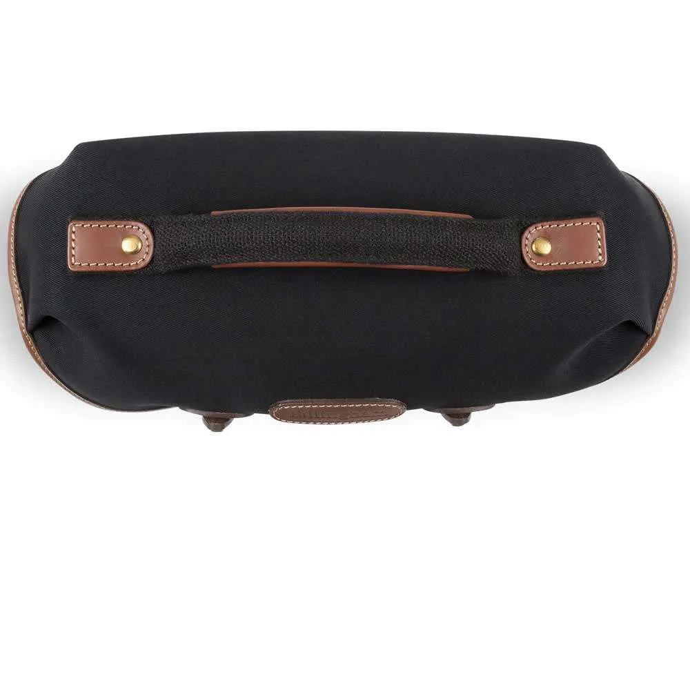 Billingham Hadley Small Pro Shoulder Bag - Black Canvas Tan Leather