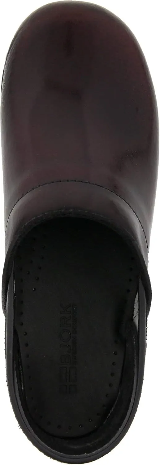 BJORK Swedish Comfort Women's Professional Leather Clogs