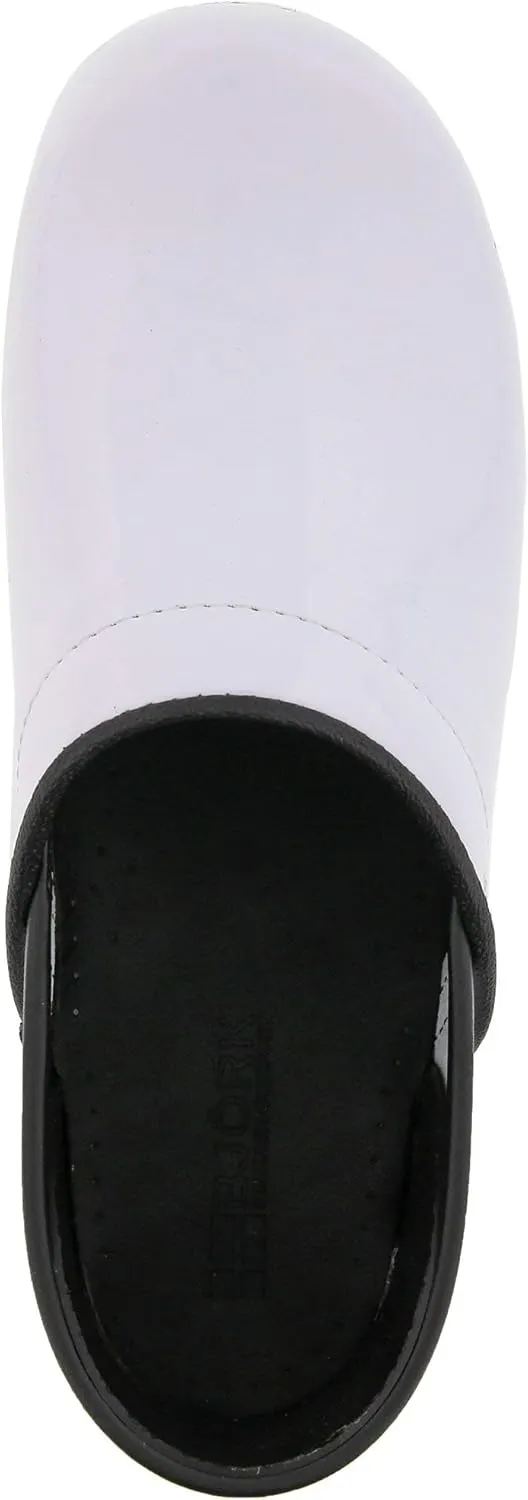 BJORK Swedish Comfort Women's Professional Leather Clogs