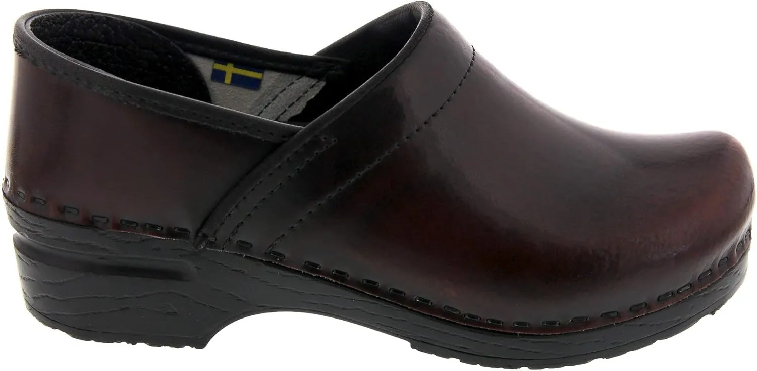 BJORK Swedish Comfort Women's Professional Leather Clogs
