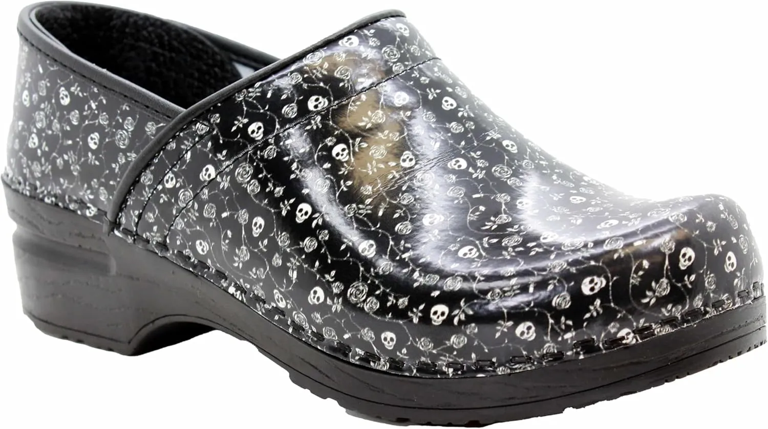 BJORK Swedish Comfort Women's Professional Printed Leather Clogs