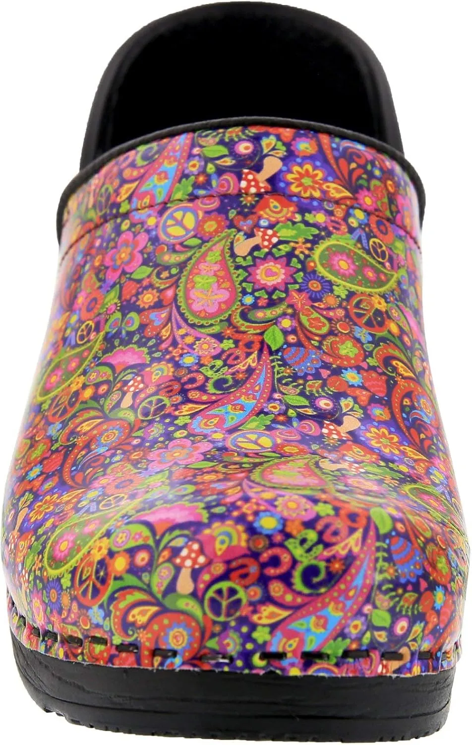 BJORK Swedish Comfort Women's Professional Printed Leather Clogs