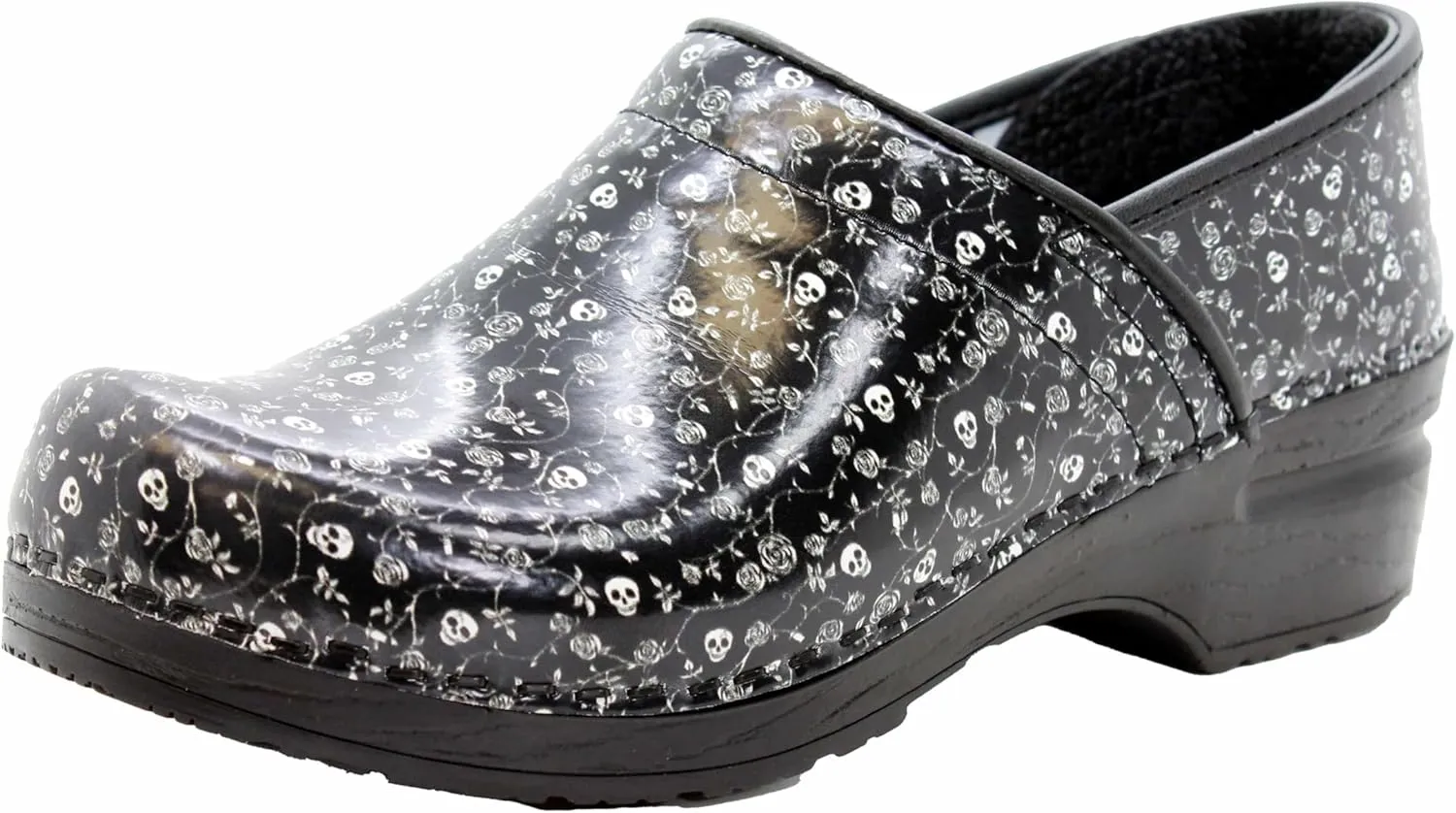 BJORK Swedish Comfort Women's Professional Printed Leather Clogs